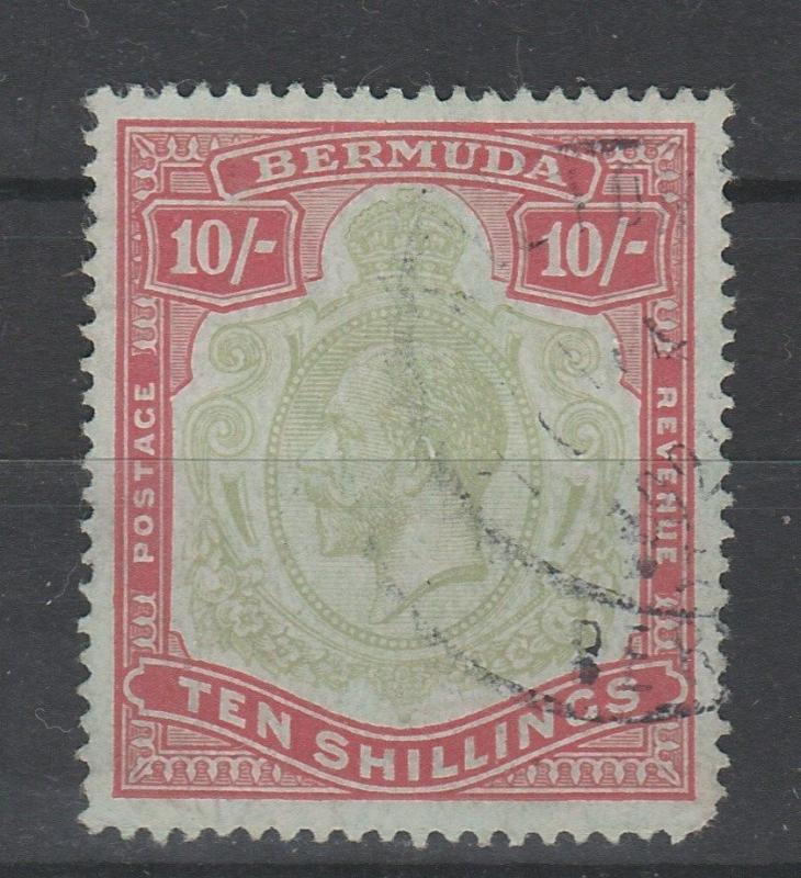 BERMUDA 1918 KGV 5/- WMK MULTI CROWN CA PERF 14 SPACEFILLER