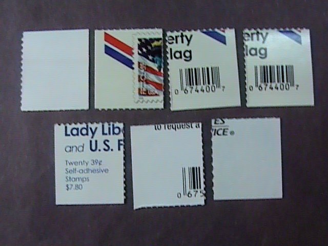 U.S.# 3966,3972-3975,3978a--MNH-ALL BOOKLET SINGLES--FLAG & STATUE LIB--2005-06