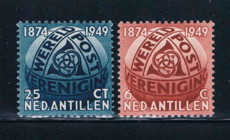 Netherlands Antilles 206-07 MLH set Post Horns  (N0426)