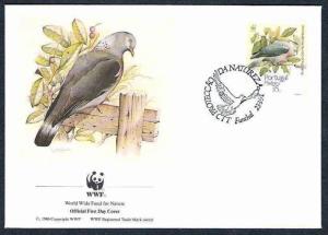 Portugal - Madeira 1991 WWF - Dove, Pigeon, Panda Emblem, Wild Life, Mammal, ...