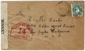 Nigeria 1941 Port Harcourt cancel on printed matter rate cover to the U.S.