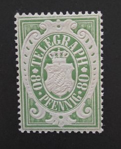 GERMANY Telegraph Stamp MNH OG Mint Unused BOB Back of Book T16892