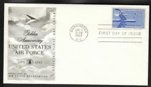 U.S. C49 Air Force (Fleetwood)  U/A FDC   