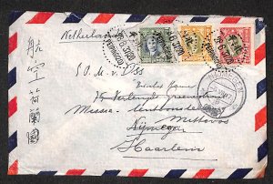 China (before 1949) 1937, Airmail letter to Holland