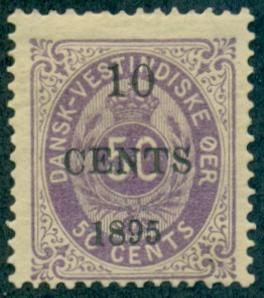 Danish West Indies #15  Mint  Scott $42.50