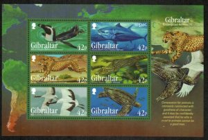 Gibraltar Stamp 1410a  - Endangered animals