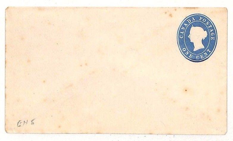 Canada Postal Stationery 1c Envelope Unused {samwells-covers} 1870s UU520