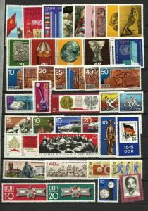 43 different MNH East Germany, Complete sets and Singles