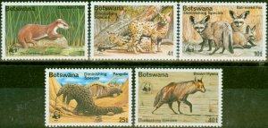 Botswana 1977 Diminishing Species Set of 5 SG394-398 V.F MNH