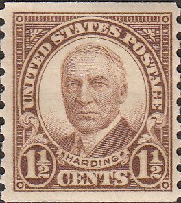 # 686 Mint Hinged Brown Warren G. Harding