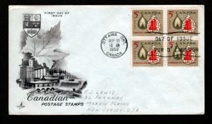 Canada # 381 FDC!