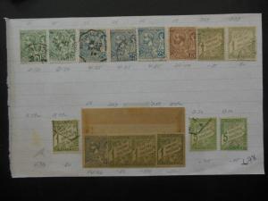 MONACO : Very nice Mint & Used collection old time approval pages. Cat €2,465.00