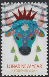 SC# 5556 - (55c) - Lunar New Year - Year of the Ox - Used single