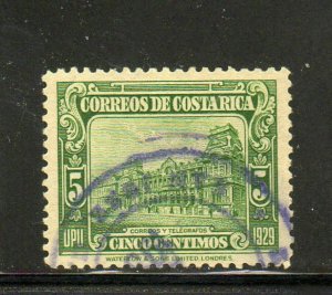 COSTA RICA #155  1930  5c DATED 1929        F-VF USED  d