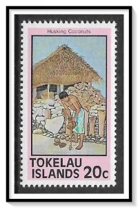 Tokelau #54a Husking Coconuts MNH