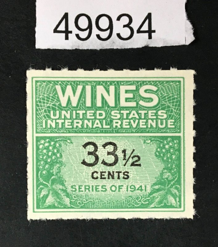 US STAMPS # RE188 REVENUE WINES UNUSED NO GUM $35 LOT #49934