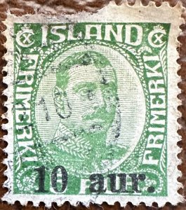Iceland 1922 Sc.139 Used w/ fault
