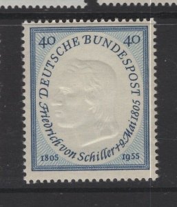 Germany #727  (1955 von Schiller issue) VFMNH CV $13.59