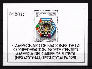 [59370] Honduras 1981 World Cup Soccer Football Spain MNH Sheet