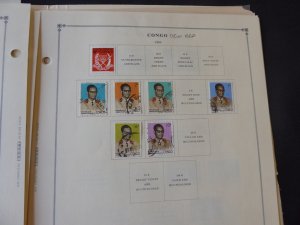 Belgium Congo 1941-1971 Stamp Collection on Alb Pgs