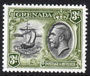 Grenada KGV 1934 3d Black Olive-Green SG140 Mint Lightly Hinged