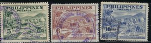 Philippines 554-56 Used 1951 set (an1345)