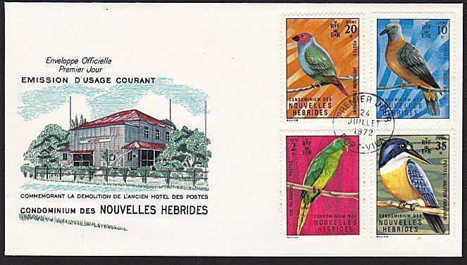 NEW HEBRIDES FRENCH 1972 Birds FDC.........................................68383