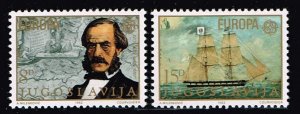 Yugoslavia 1982, Sc.#1564-5 MNH Europe (C.E.P.T.) 1982 - Historical events