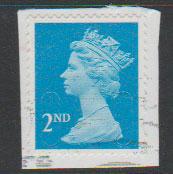 GB QE II Machin SG U2961 - 2nd brt blue - M11L - Source  B