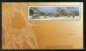 Namibia 2003 Elephant Hoarusib River Wildlife Animal Fauna Sc 1023 M/s MNH #5189