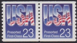 2608 Flag Coil Pair MNH