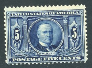 US Stamp #326 William McKinley 5c - MNH - CV $180.00