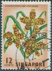 Singapore 1962 SG70 12c Orchid FU