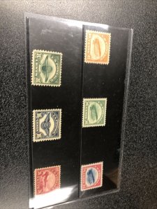 US Back Of Book C1-C6 Mint Original Gum Extremely Fine Set