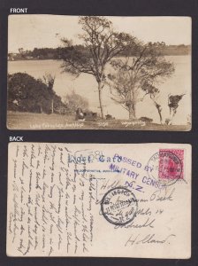 NEW ZEALAND 1917, Postcard Taumaruni to Nethterland, Military censor NZ, WWI