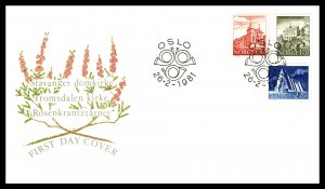 Norway 772-774 Architecture U/A FDC