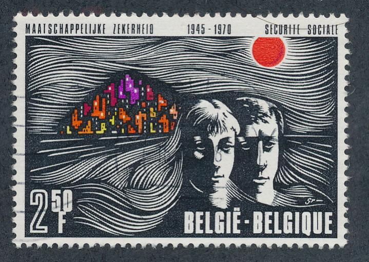 Belgium 1970 Scott 793 used - 2.50fr, Social Security System