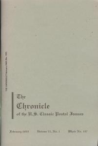 The Chronicle of the U.S. Classic Issues, Chronicle No. 197