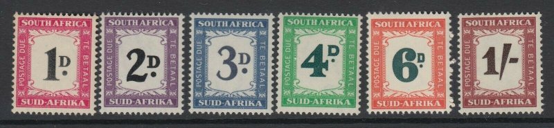 South Africa, Scott J40-J45 (SG D39-D44), MNH