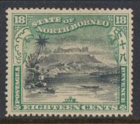 North Borneo  SG 110b Used  perf 15  corrected inscription see scan & details