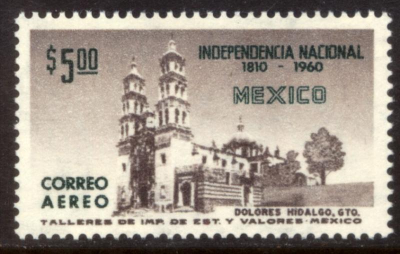 MEXICO C252, $5P Sesquicent Mexican Independence. Mint, NH. F-VF.