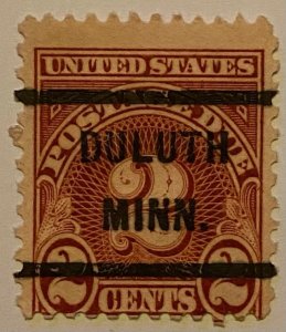 United States 1917-1931 Precancel Postage Due 121 Mint Stamps Lot