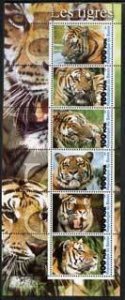 BENIN - 2003 - Tigers - Perf 6v Sheet #3 - MNH - Private Issue
