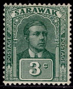 SARAWAK GV SG78, 3c green, M MINT.