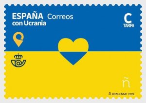 Spain 2022 Spain with Ukraine Stamp MNH