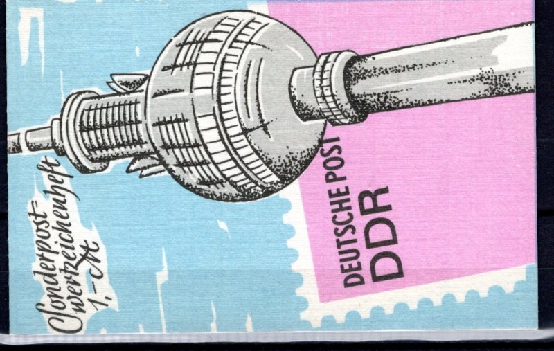 German DDR Scott # 2663 (10), mint nh, cpl booklet, Mi # SMHD 36