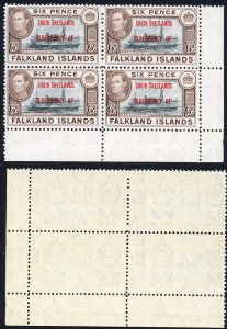 Falkland Is Dep SG D6 KGVI 6d South Shetlands U/M