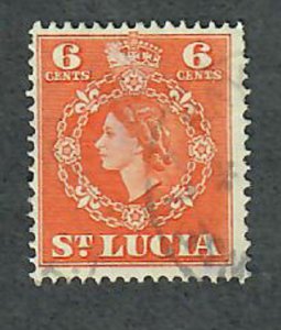 St. Lucia #162 used single