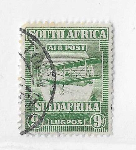 South Africa Sc #C4 9p airmail used VF