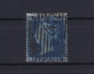 GB QV 1854 2d Blue LC p16 SG27 Fine Used BP15587